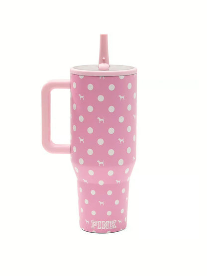 Pink x hydrojug 40z Tumbler